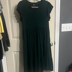 Amazon Women's Midi Dress - Dark Green